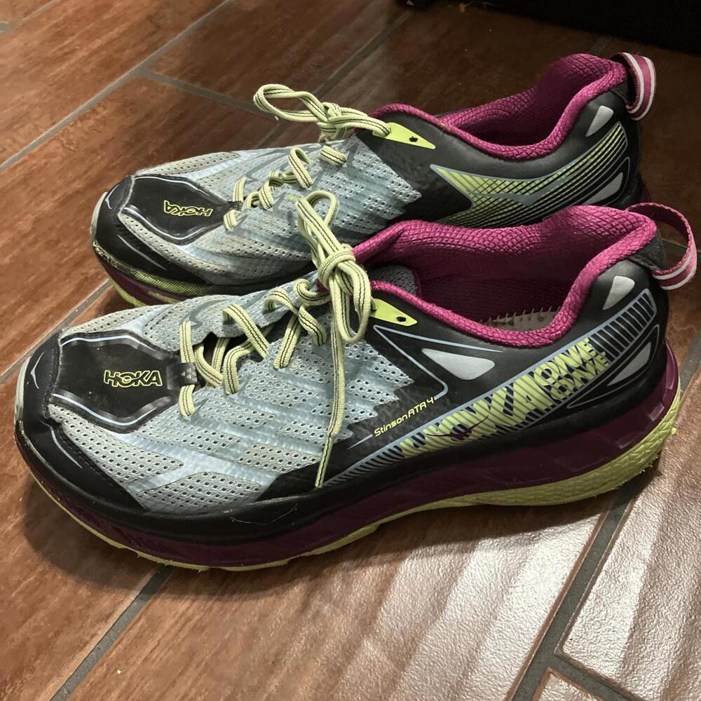 Hoka One One Stinson ATR 4 Women's Size 10 Trail Running Shoes Multicolor